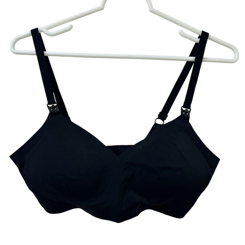 Old Navy Womens Size Medium Black Jack Wireless Padded Nursing Bra Maternity
